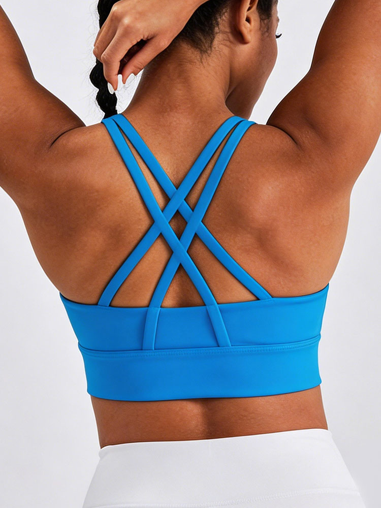 New Women's Solid Color High I - Sports Bra Racerback review and price