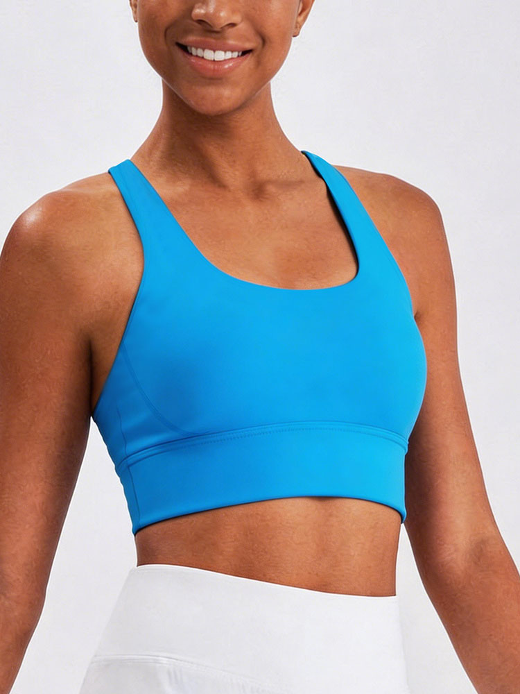 New Women's Solid Color High I - Sports Bra Racerback review and price