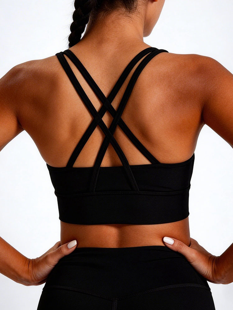 New Women's Solid Color High I - Sports Bra Racerback review and price