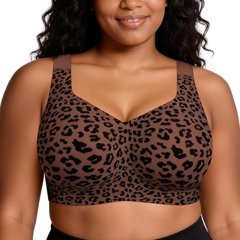 Leopard Jelly Bras No Underwir - Plunge Bra Push Up review and price