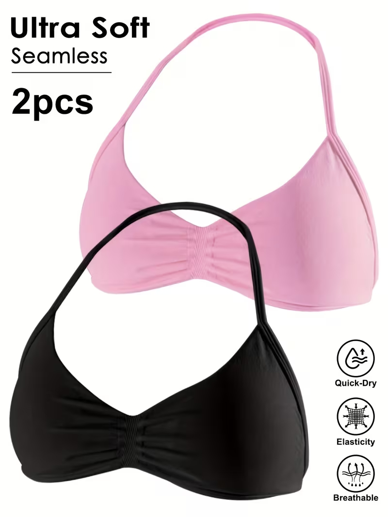 2pcs Seamless Sexy Open Back G - Plunge Bra Push Up review and price