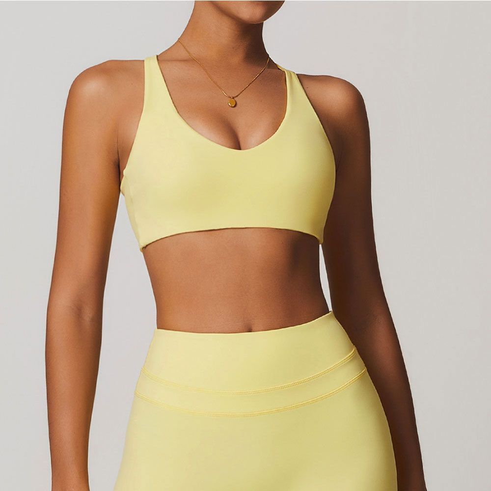 JUREN Sports Bra Women Fitness - Plunge Bra Push Up review and price